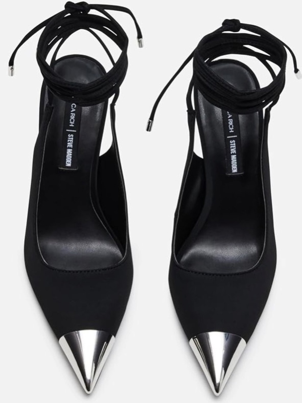 🆕{Jessica Rich x Steve Madden} Mira Cap-Toe Lace-Up Pumps